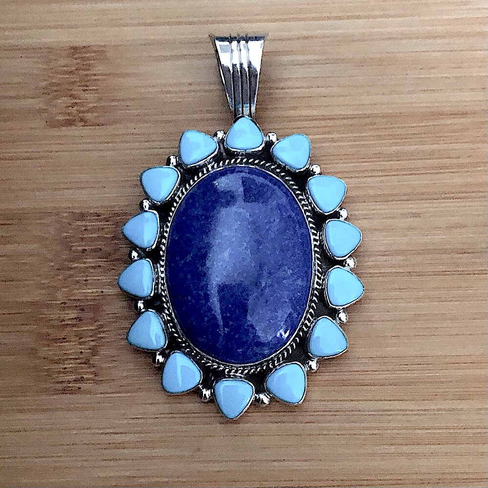 $218 Navajo Running Bear Estate Southwest Large Pendant Sterling Silver Rb 925